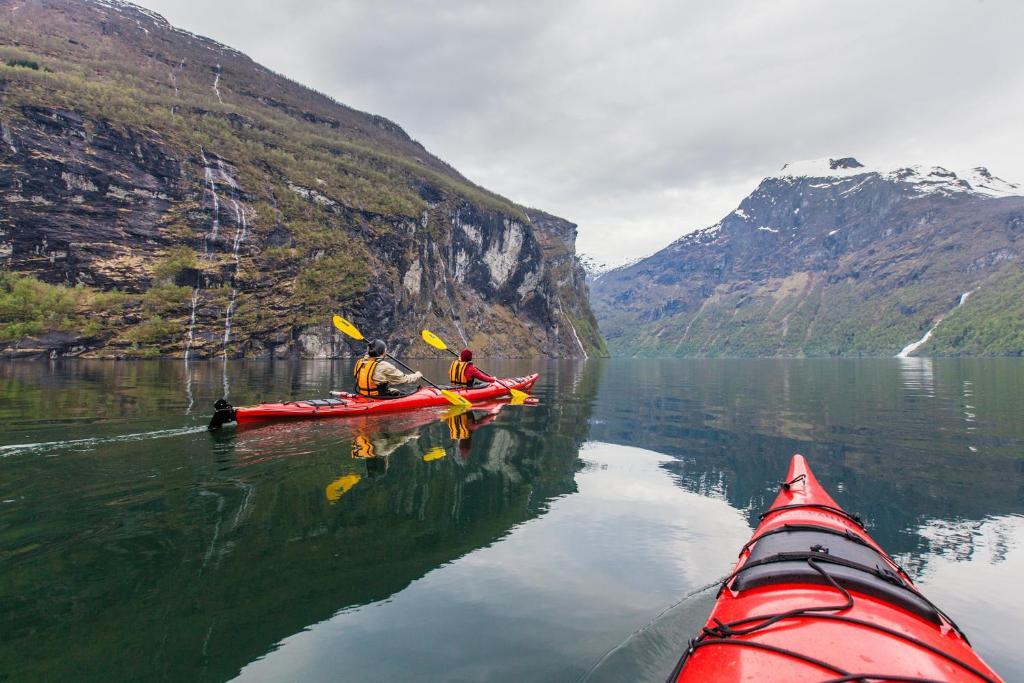 Grande Hytteutleige Og Camping Geiranger Kültér fotó